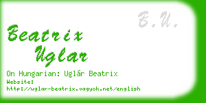 beatrix uglar business card