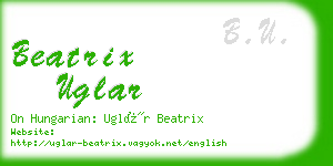 beatrix uglar business card